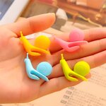 Silicone Tea Infuser Set Manufacturer - SC13 Snail Shape Candy Colors Coffee Tea Bag Holder Tool