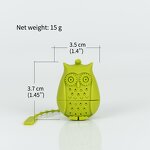 Silicone Tea Infuser Manufacturer - Wholesale Mini Owl Shape Loose Leaf Tea Ball Strainer Filter