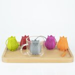 Silicone Tea Infuser Manufacturer - Wholesale Mini Owl Shape Loose Leaf Tea Ball Strainer Filter