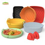 Foldable Silicone Air Fryer Liner Manufacturer - Dual-Use High-Temperature Resistant Oven Baking Tray
