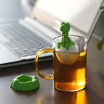 Silicone Tea Infuser Manufacturer - Cute Baby Dinosaur Loose Leaf Tea Egg Strainer Ball Filter