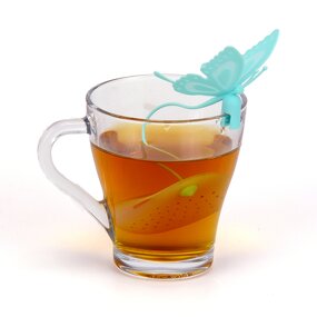 Silicone Tea Infuser Manufacturer - BT05 Food Grade Butterfly Shape Loose-leaf Tea Filter Diffuser
