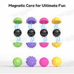 Autism Sensory Fidget Ball Set Manufacturer - Adult Stress Reduction Magnetic Silicone Toy Custom Logo Option