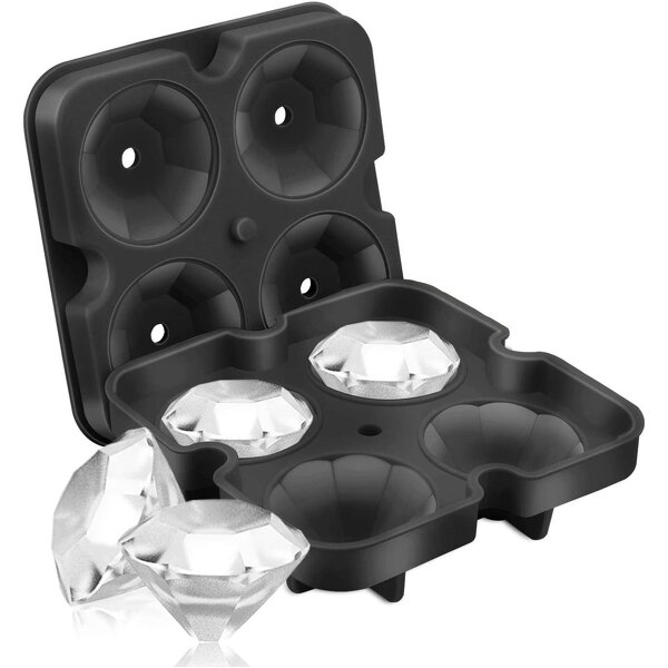 Silicone Ice Cube Tray Manufacturer - Factory Made Diamond Shape Food Grade Freezer Mold