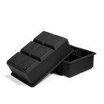 Silicone Ice Cube Tray Manufacturer - U2 Large 6 Square Custom Logo Designer Ice Maker Pop Mold