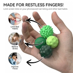 Silicone Magnet Fidget Balls Manufacturer - 4 Pack Textured Stress Relief Toy for ADHD Autism Anxiety