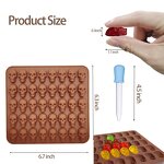 Skull Shape Silicone Gummy Mold Manufacturer - Halloween Hot Sale Chocolate Candy Mould with Dropper