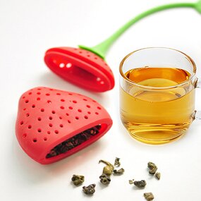 Silicone Tea Infuser Manufacturer - SS10 2022 Hot Selling BPA Free Strawberry Shape Tea Strainer