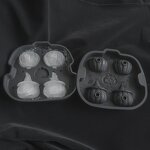 3D Halloween Silicone Mold Manufacturer - Skull Pumpkin Ice Cube Tray with Lid Tool