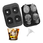 3D Skull Ice Cube Tray Manufacturer - SK11 Old Fashioned Custom Reusable Whisky Freezer Mold
