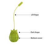 Silicone Tea Infuser Manufacturer - Wholesale Mini Owl Shape Loose Leaf Tea Ball Strainer Filter