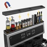 Magnetic Silicone Stove Top Shelf Manufacturer - High Quality Heat Resistant 30" Kitchen Spice Rack