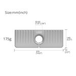 Silicone Faucet Splash Guard Manufacturer - G4 Sink Backsplash Drip Catcher Absorbent Kitchen Mat