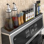 Magnetic Silicone Stove Shelf Manufacturer - 6 Strong Magnet Kitchen Spice Rack Organizer Tool