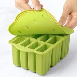 Silicone Popsicle Molds Manufacturer - New Summer Hot Sale Ice Cream Tools with Wooden Sticks Custom Mini Mold