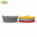 Foldable Silicone Air Fryer Liner Manufacturer - Dual-Use High-Temperature Resistant Oven Baking Tray