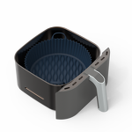 Silicone Air Fryer Liners Manufacturer - Hot New Square Rectangle Foldable Baking Tray for Dual Air Fryer