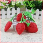 Silicone Tea Infuser Manufacturer - SS10 2022 Hot Selling BPA Free Strawberry Shape Tea Strainer