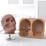 3D Silicone Skull Cake Pan Manufacturer - Customize New Improved Candy Gelatin Cakelet Mold