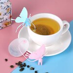 Silicone Tea Infuser Manufacturer - BT05 Food Grade Butterfly Shape Loose-leaf Tea Filter Diffuser
