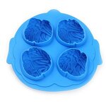 Brain-shaped Silicone Ice Tray Manufacturer - BI08 Four-connected Kitchen Bar Party Drink Decoration Mold