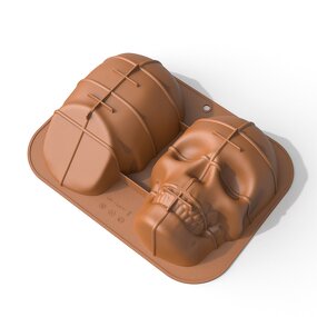 3D Silicone Skull Cake Pan Manufacturer - Customize New Improved Candy Gelatin Cakelet Mold