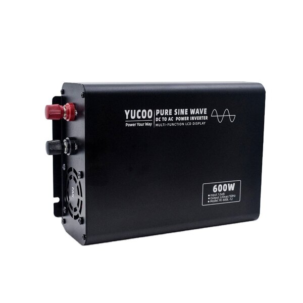 Pure Sine Wave Inverter - 600W 12V-72V to 120VAC/220VAC Off Grid