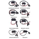 USB DC Converter - 12V/24V to 5V 3A Customizable Step Down Buck