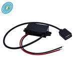 USB DC Converter - 12V/24V to 5V 3A Customizable Step Down Buck