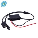 USB DC Converter - 12V/24V to 5V 3A Customizable Step Down Buck