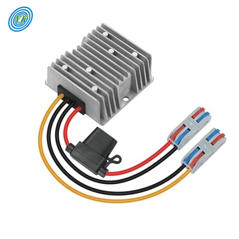 DC DC Converter - 24V to 12V 10A Waterproof with Fuse & Connector