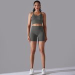 Yoga Set Manufacturer - Seamless Knitting Beautiful Back Close-fitting