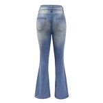Jeans Manufacturer - Bell Bottom Blue Tight Fitting Middle Waist