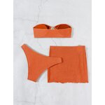 Bikini Set Manufacturer - 3 Piece with Wrap Coverup Bandeau Triangle