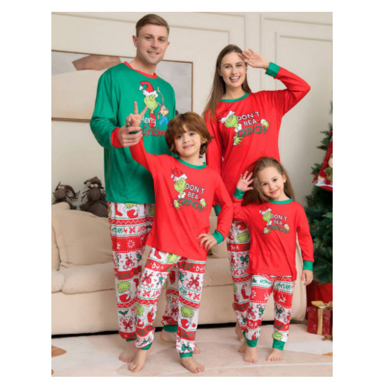 Christmas Pajamas Set Manufacturer - Family Two Piece Long Sleeve Drawstring