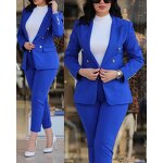 Women's Casual Suit Manufacturer - Solid Color Slim Fit Double Breasted for Office