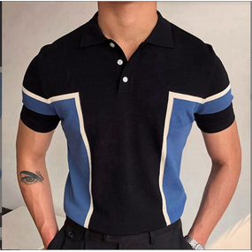 Men's Polo Shirt Manufacturer - Fashion Splicing Business Knitted