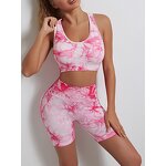 Yoga Pants Manufacturer - Seamless Tie Dyed High Waist Hip Lifting