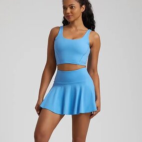 Tennis Suit Manufacturer - Nude Pleated Mini Skirt for Running Fitness