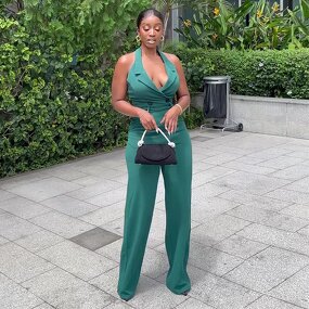 Jumpsuit Manufacturer - Backless High Waist with Pocket for Summer
