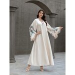 Muslim Abaya Dress Manufacturer - Long Robe V-Neck with Tassel