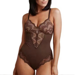 Body Shaper Manufacturer - V Neck Lace Waist Sculpting Siamese