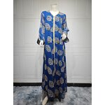 Muslim Party Dress Manufacturer - Elegant Mesh Embroidered for Autumn & Spring