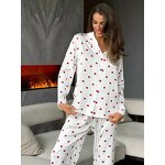 Pajamas Set Manufacturer - Silk Satin Long Sleeve Two Piece Homewear