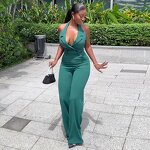 Jumpsuit Manufacturer - Backless High Waist with Pocket for Summer