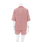 Pajamas Set Manufacturer - 100% Cotton Short Sleeve Leopard Print Lounge