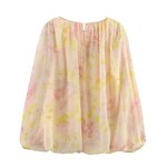 Women's Blouse Manufacturer - Vintage Long Sleeve O Neck Casual in XL Size