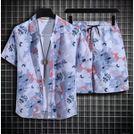 Men's Sports Set Manufacturer - Summer Loose Shirt Short Sleeve Minimalist