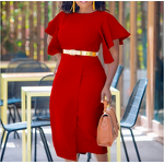 Dress Manufacturer - Lotus Edge Wrapped Hip Elegant for Summer