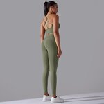 Yoga Outfit Set Manufacturer - Seamless Knitting Beautiful Back Close-fitting